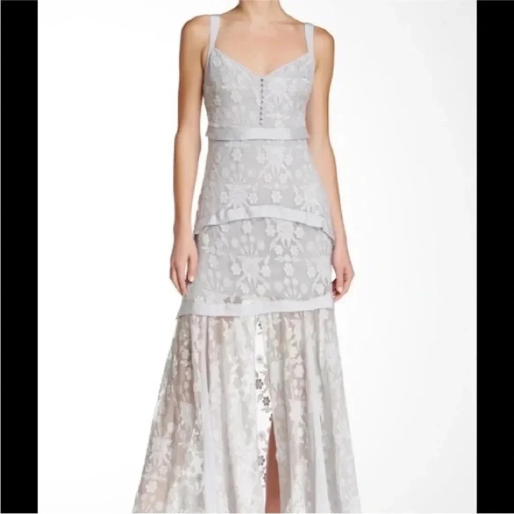 Elizabeth‎ and James Lise Tiered Silk Maxi Dress